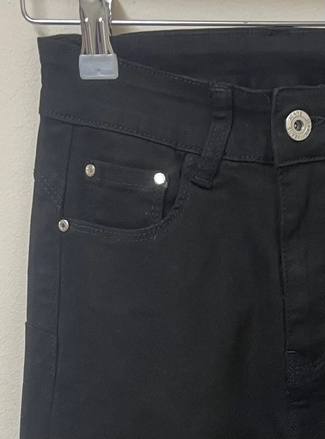 Jeans Campana Push Up Negro