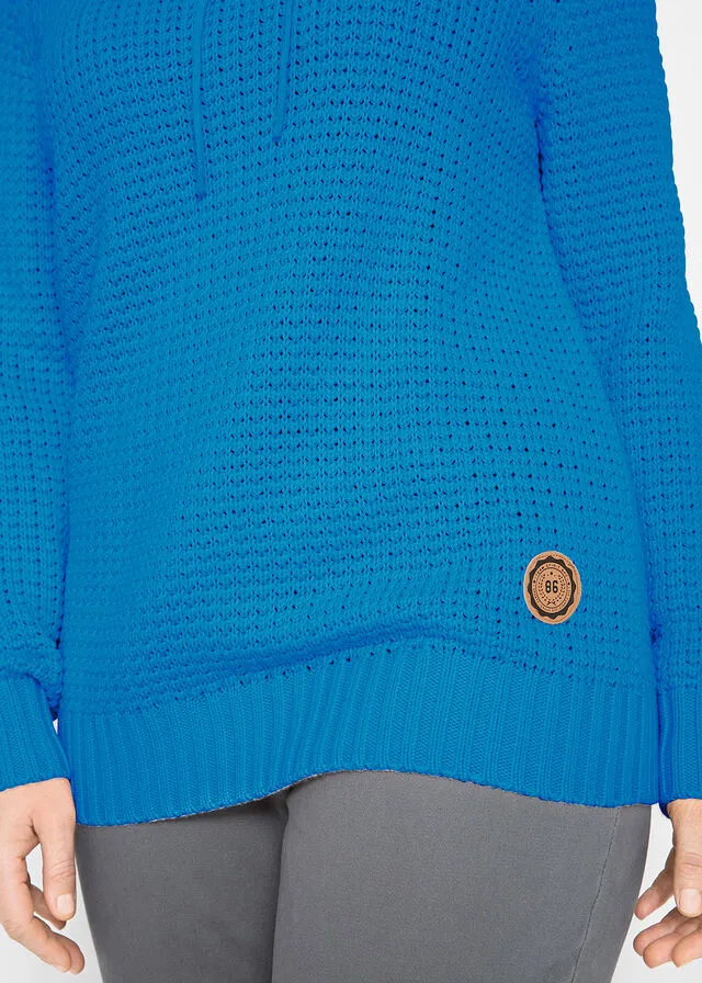 Jersey de cuello tipo chal Negro