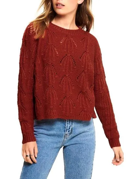 jersey only nancy granate para mujer