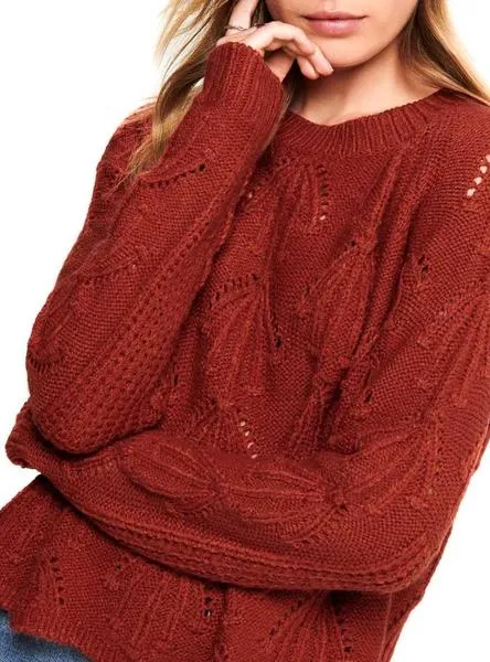 jersey only nancy granate para mujer