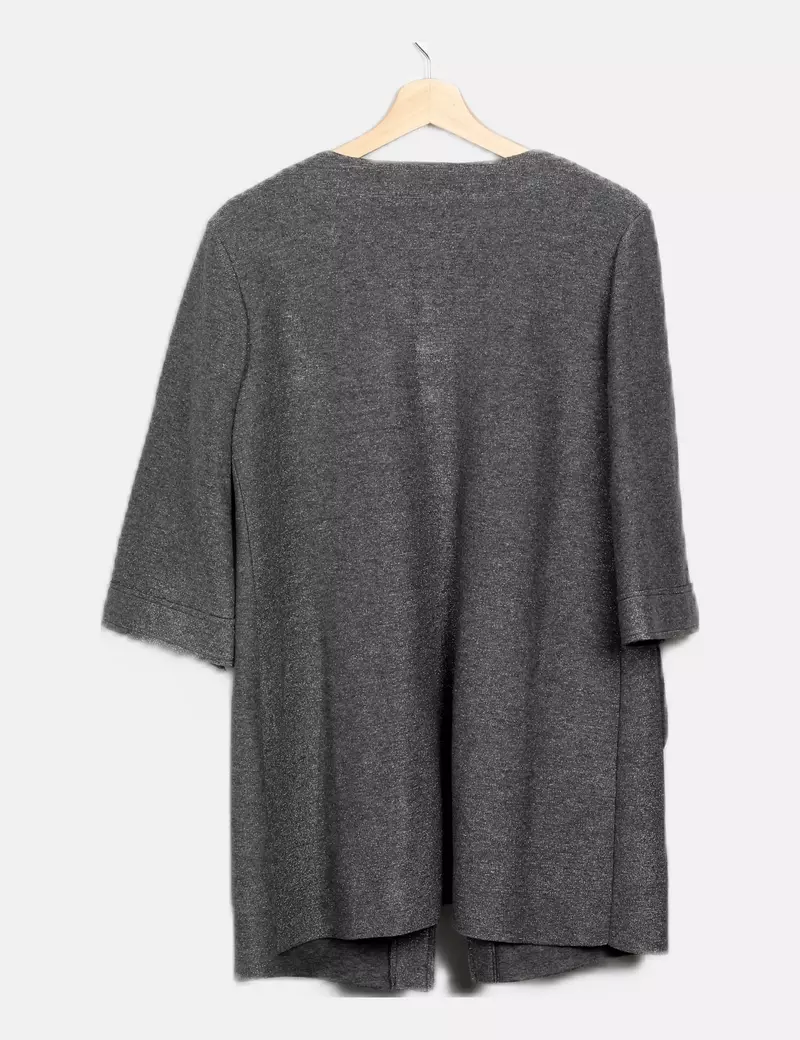 Klasiks Levita gris brillo metalizado