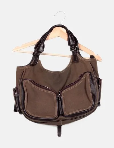 Le Tanneur Bolso verde combinado