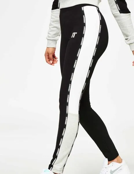 LEGGINGS 11 DEGREES TAPED CUT AND SEW  BLACK / GREY MARL