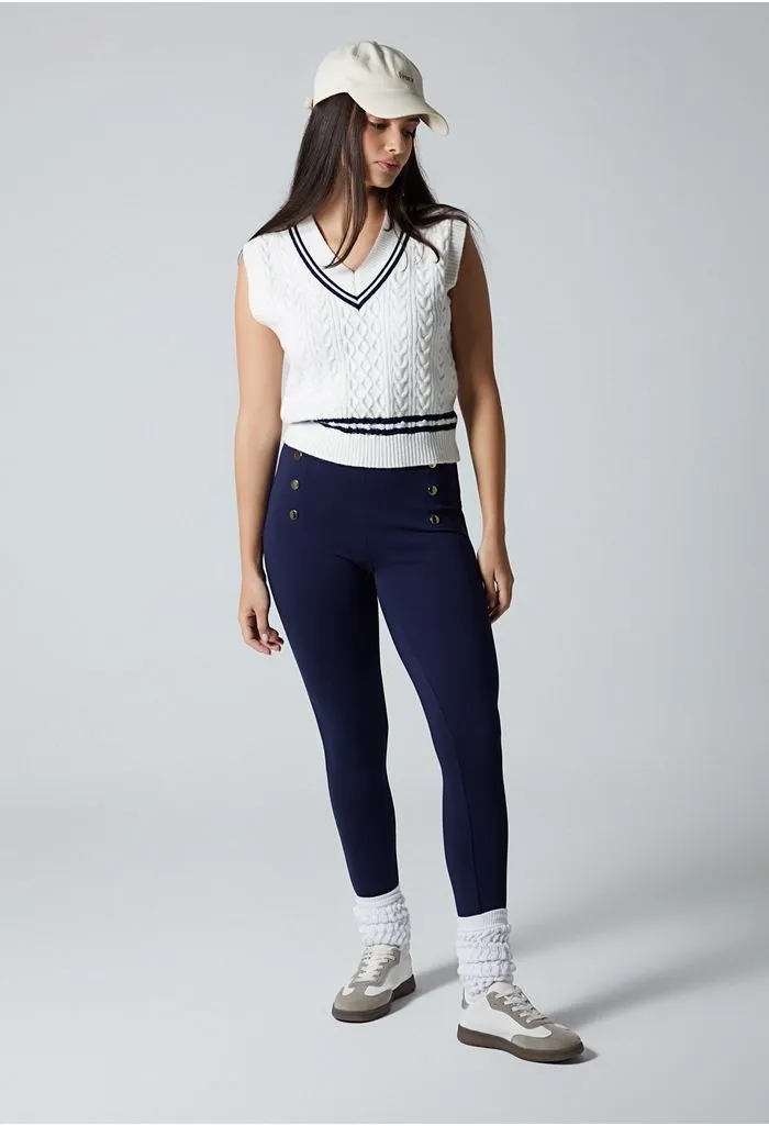 Leggings skinny para mujer con estribos