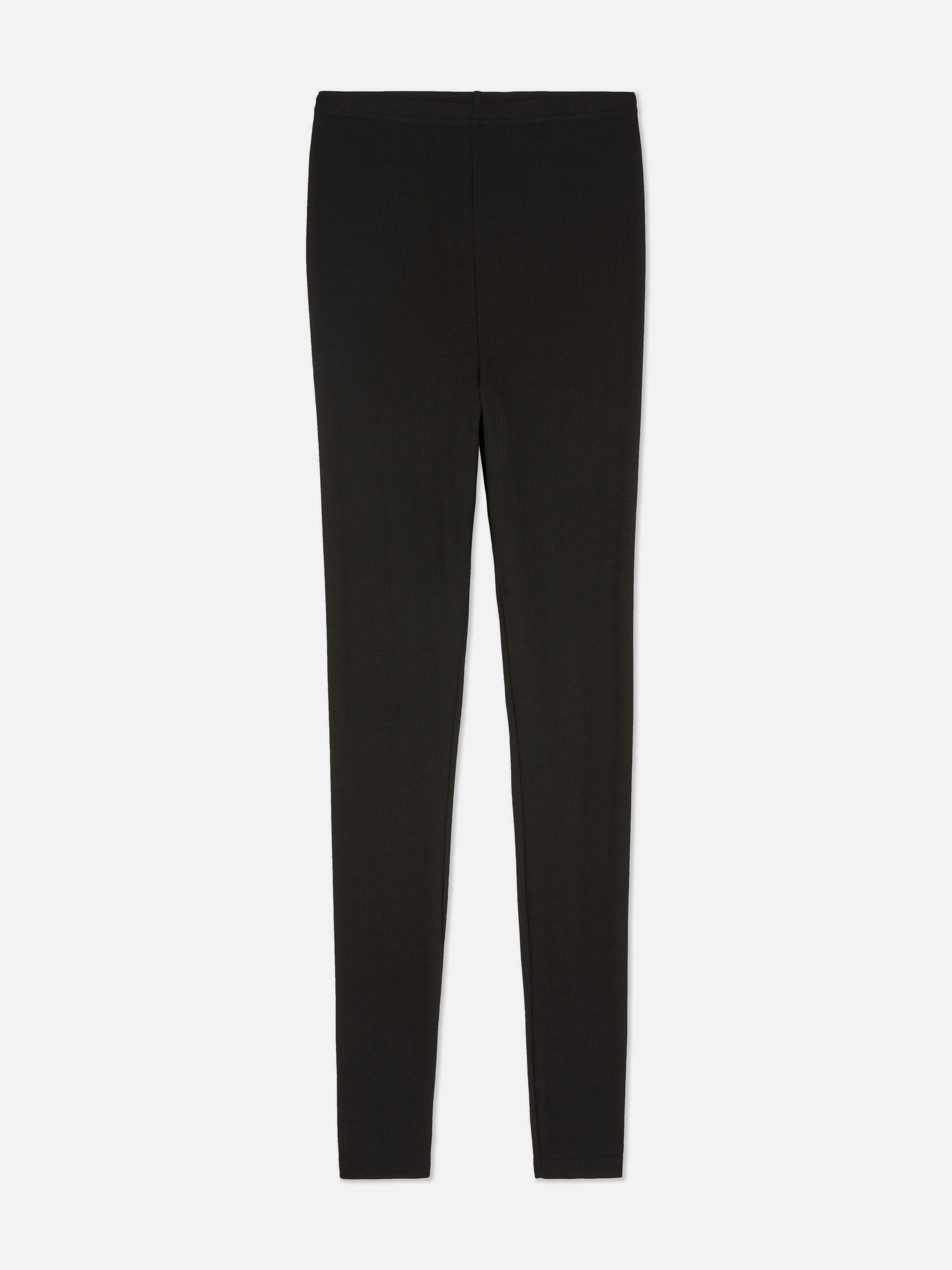 Leggings térmicos de punto calado