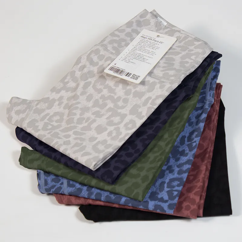 Leopardo Alinine Leggings Pantra de yoga para mujer Pantalones de chaques de cintura alta Cheetah Sports Fitness noveno pantalon