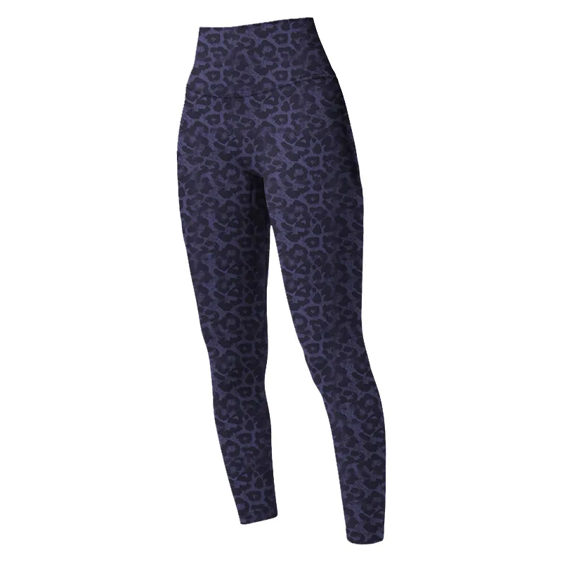 Leopardo Alinine Leggings Pantra de yoga para mujer Pantalones de chaques de cintura alta Cheetah Sports Fitness noveno pantalon