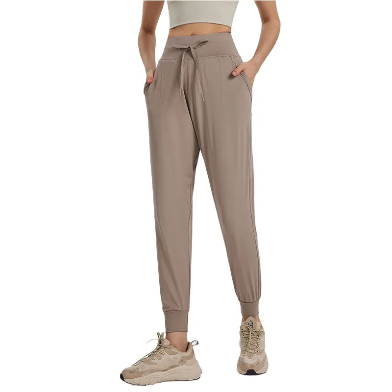Ll Women Yoga Noveno pantalones Push Fitness Leggings Soft Wip Lift Hip Lift elástica Corriente de jogging Pantalones