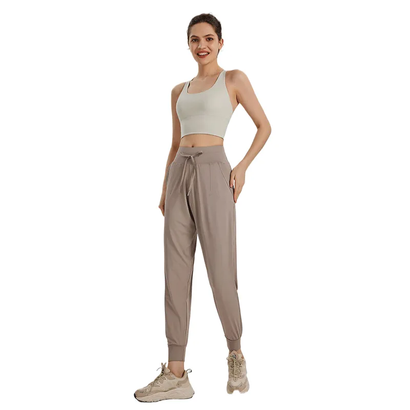 Ll Women Yoga Noveno pantalones Push Fitness Leggings Soft Wip Lift Hip Lift elástica Corriente de jogging Pantalones