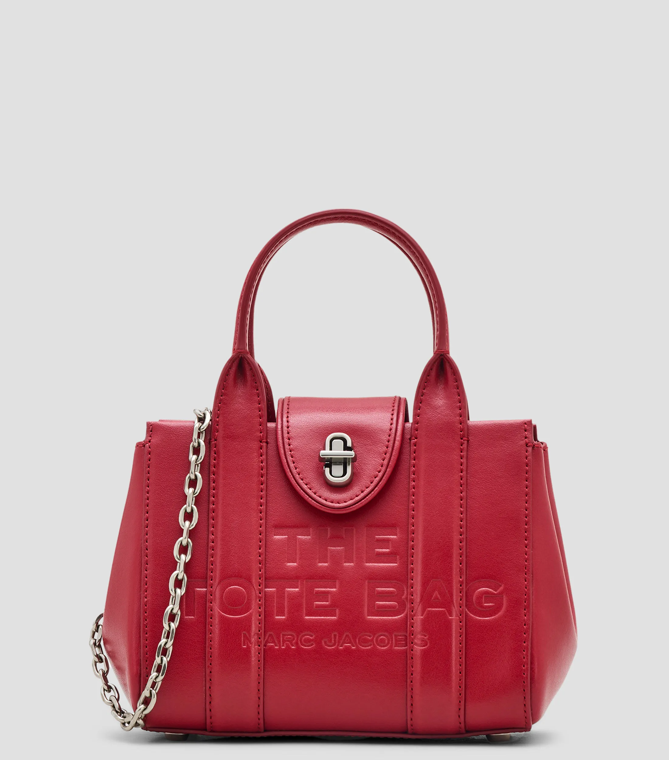 Marc Jacobs Bolso crossbody en piel roja The Turnlock Mujer