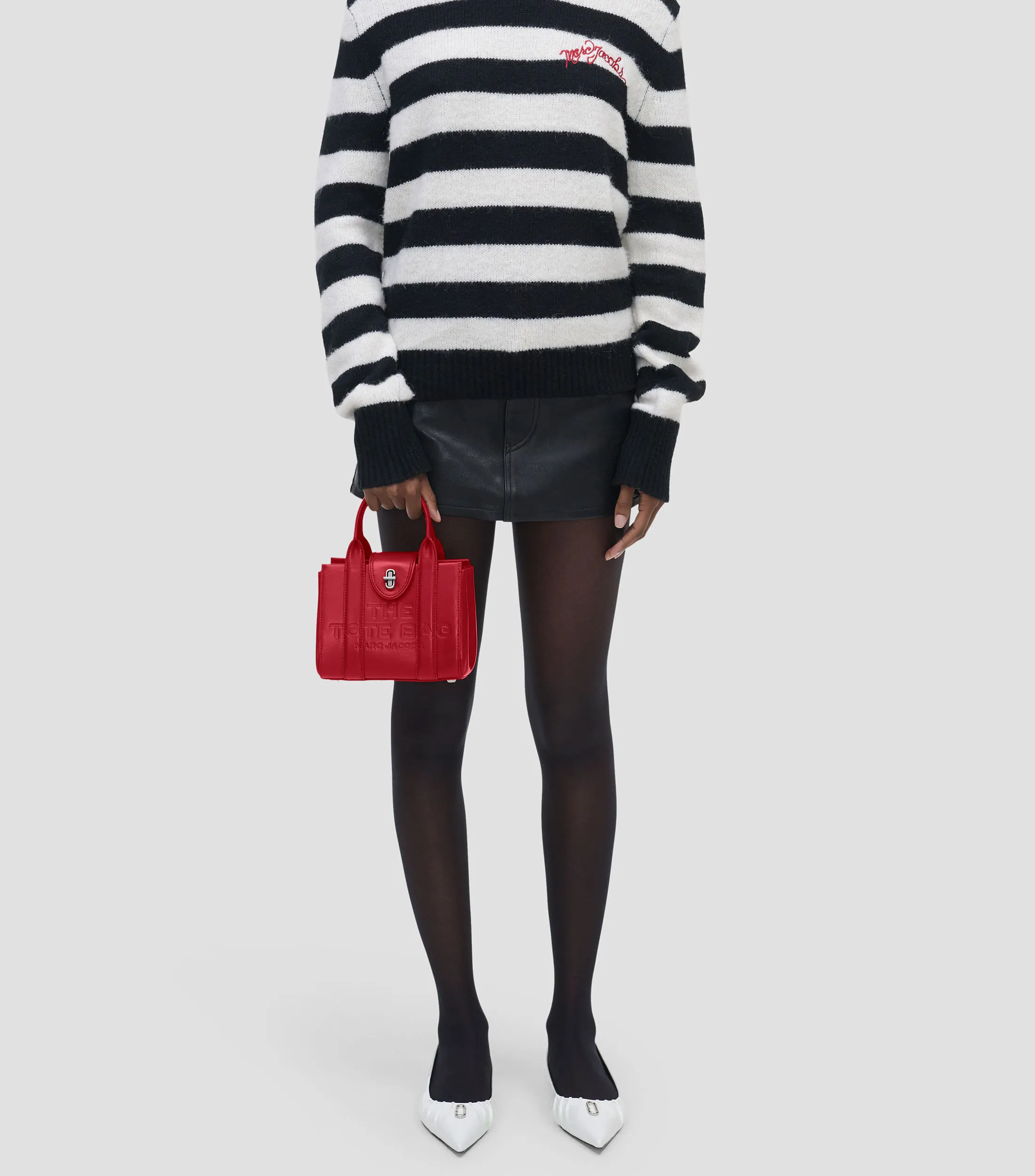 Marc Jacobs Bolso crossbody en piel roja The Turnlock Mujer