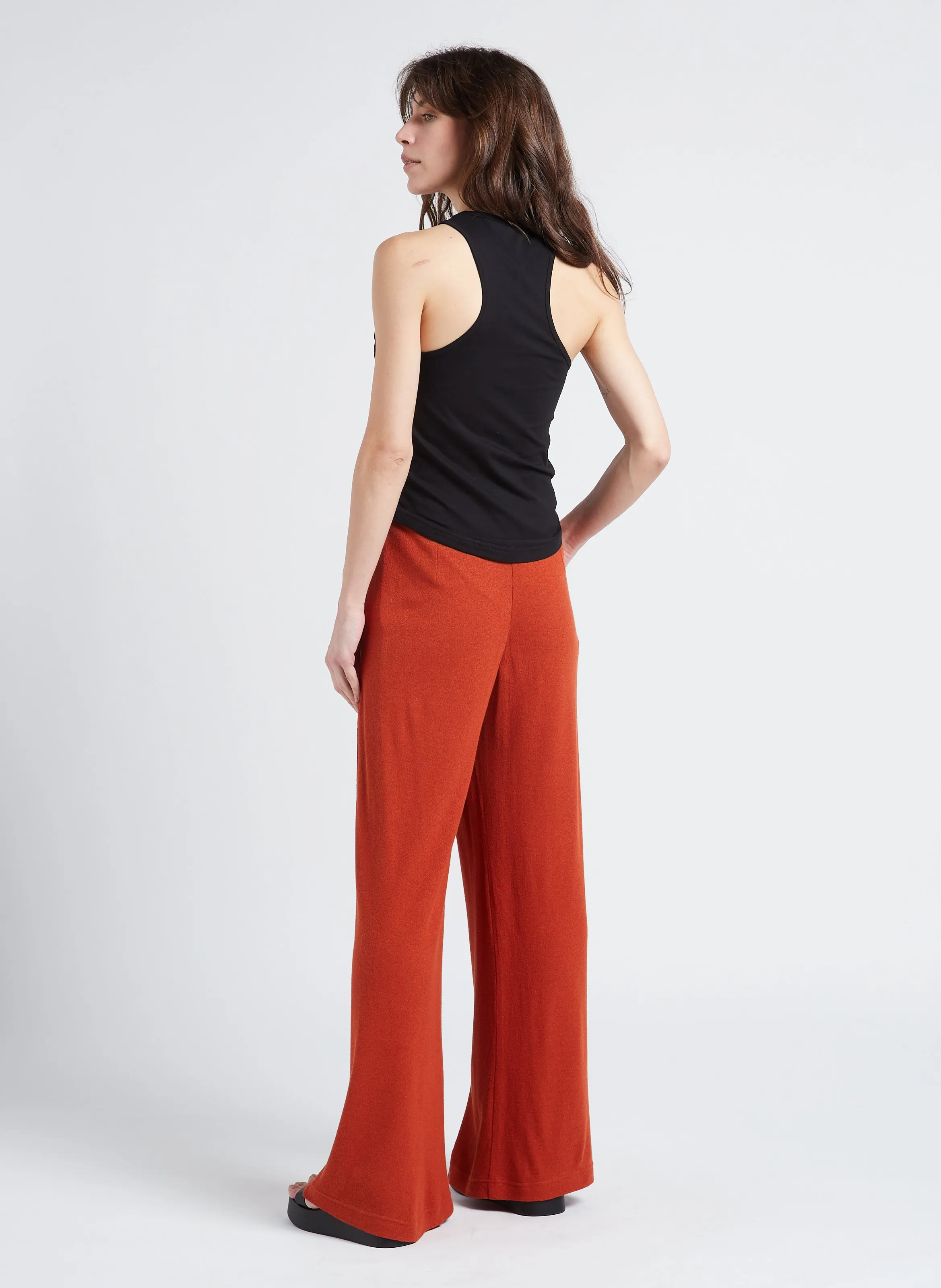 MAX MARA LEISURE BRINA  PANTALóN ANCHO DE MEZCLA DE LINO DE TALLE ALTO EN DORADO