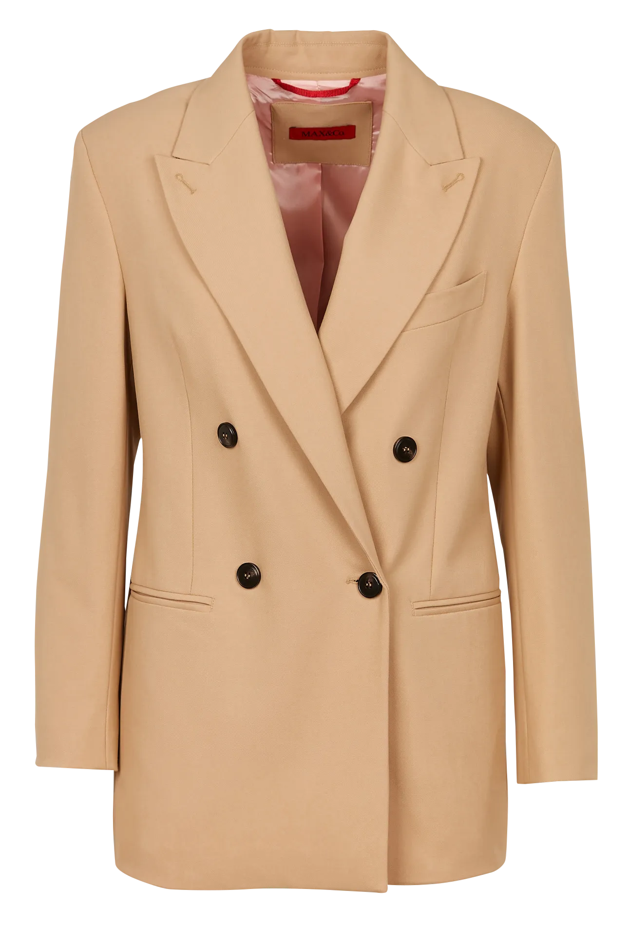 MAX&CO. FRANZ  CHAQUETA SASTRE RECTA EN BEIGE