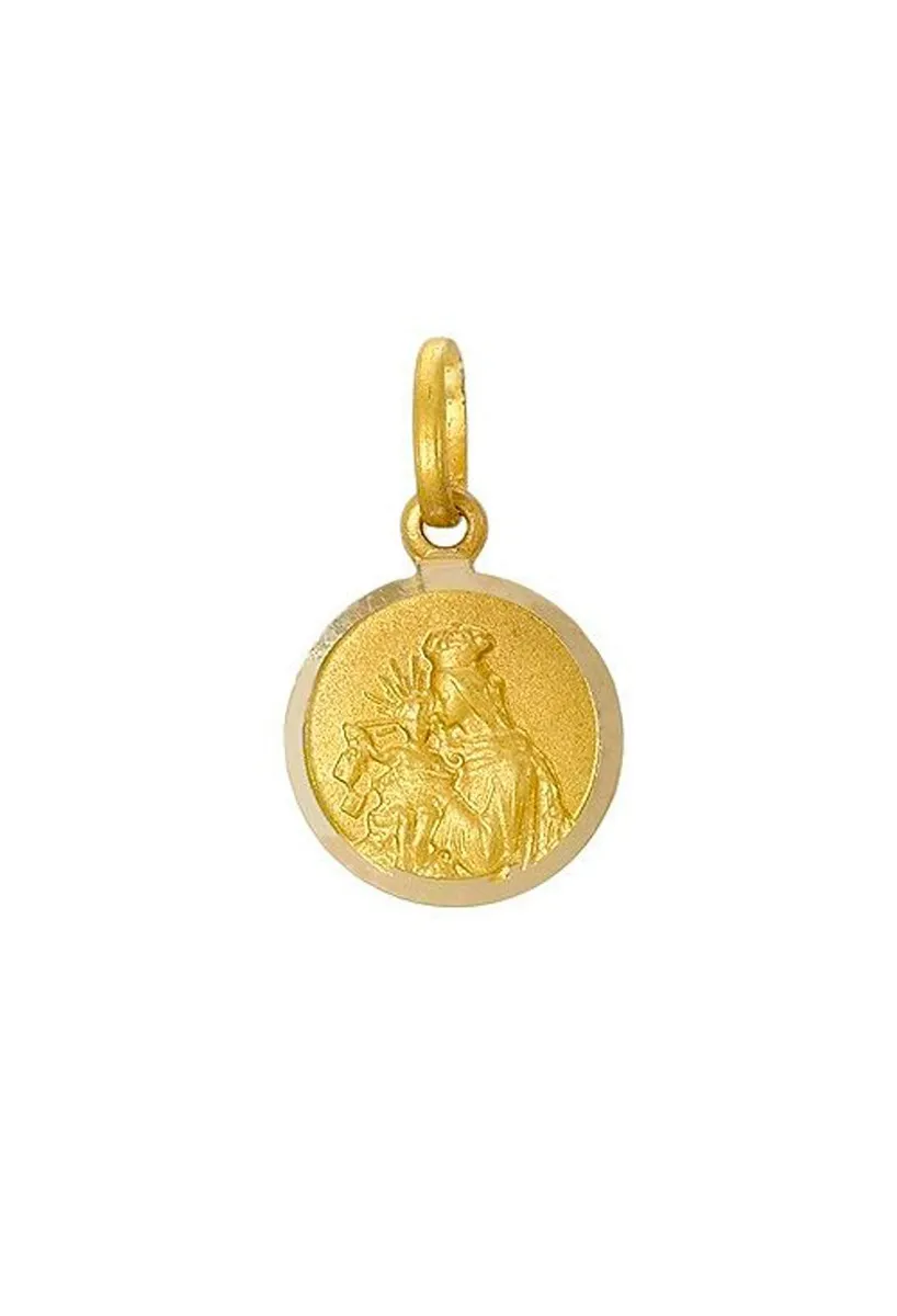 Medalla escapulario religioso “lenteja” Sagrado Corazón y Virgen del carmen 011_ESCB8