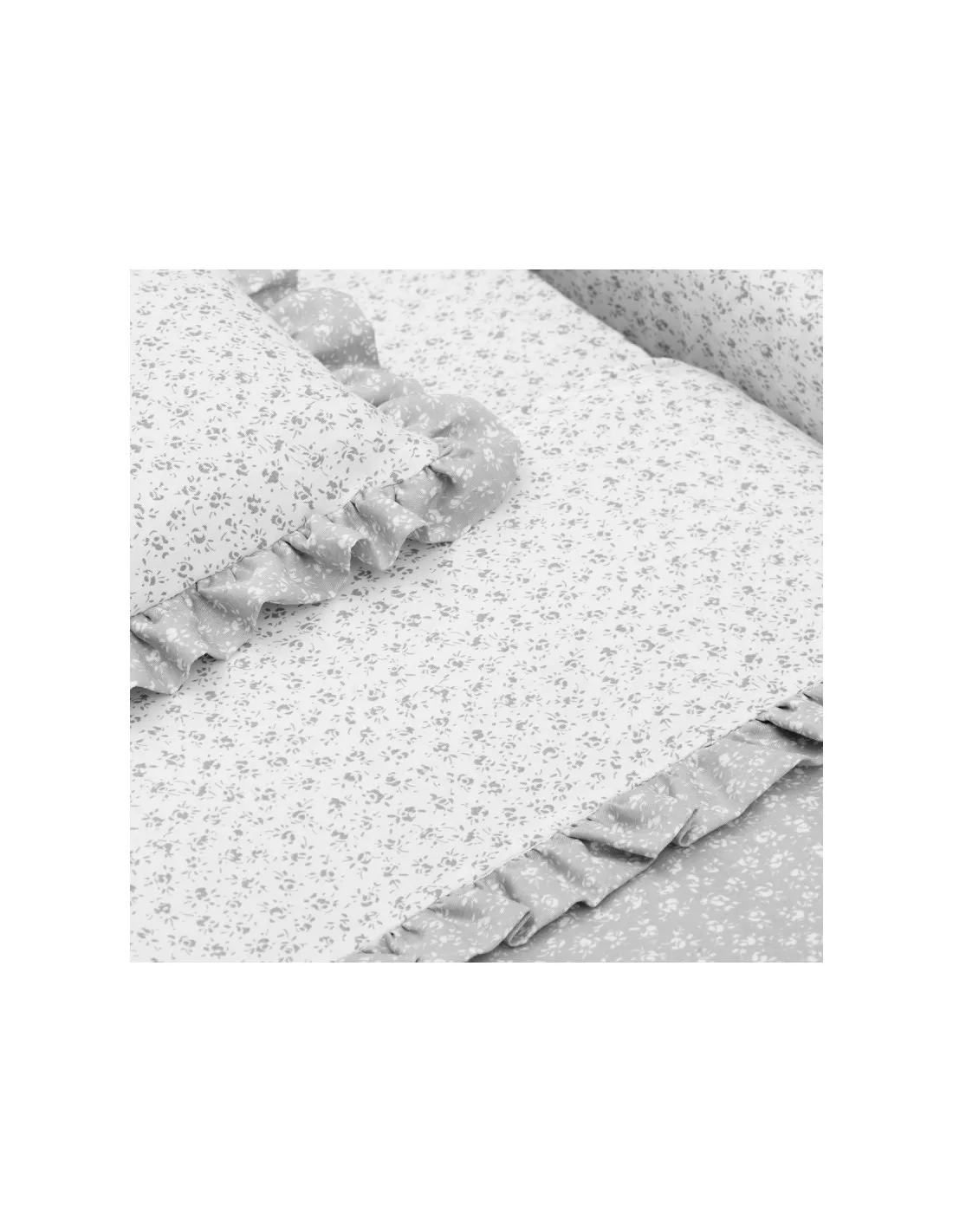 Minicuna tijera de madera Liberty Gris/Natural de Cambrass