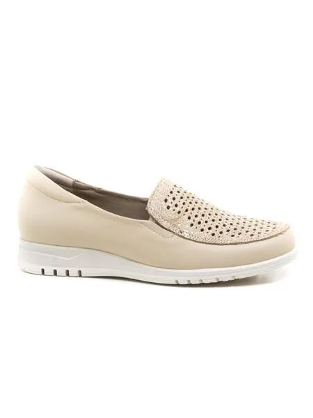 Mocasín Pitillos 2821 Crema para Mujer