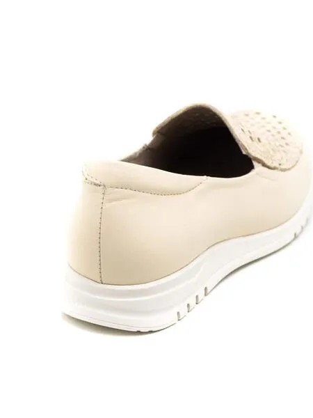 Mocasín Pitillos 2821 Crema para Mujer