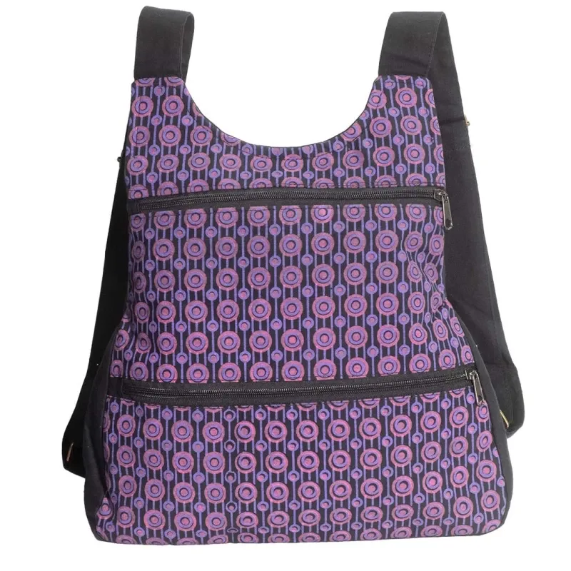 Mochila chaleco estampado geometrico BG392NE