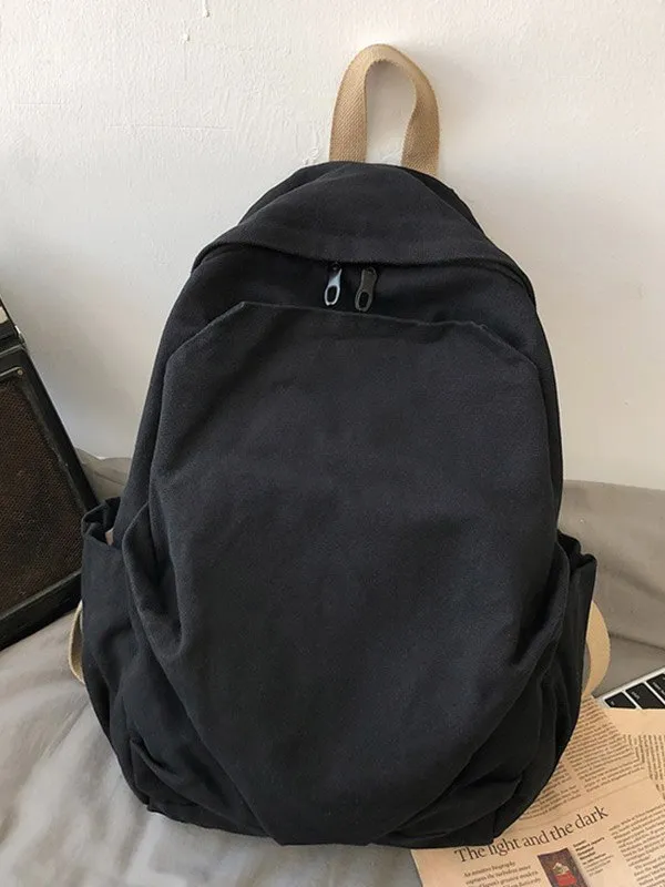 Mochila escolar universitaria con lavado vintage