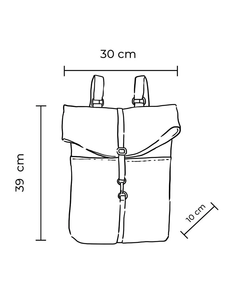 Mochila reciclada oliva con interior de flores