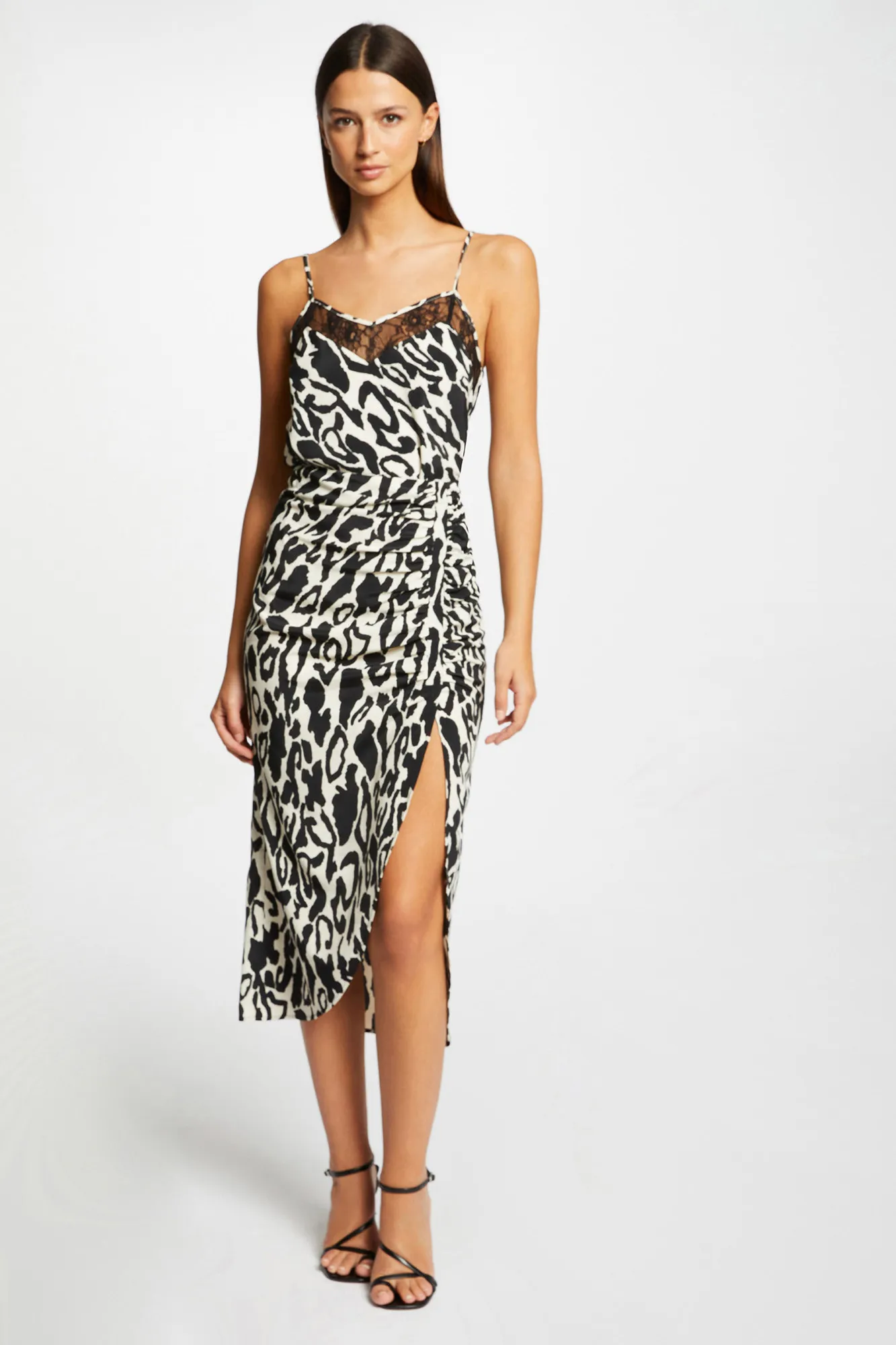 Morgan Falda midi recta estampado animal