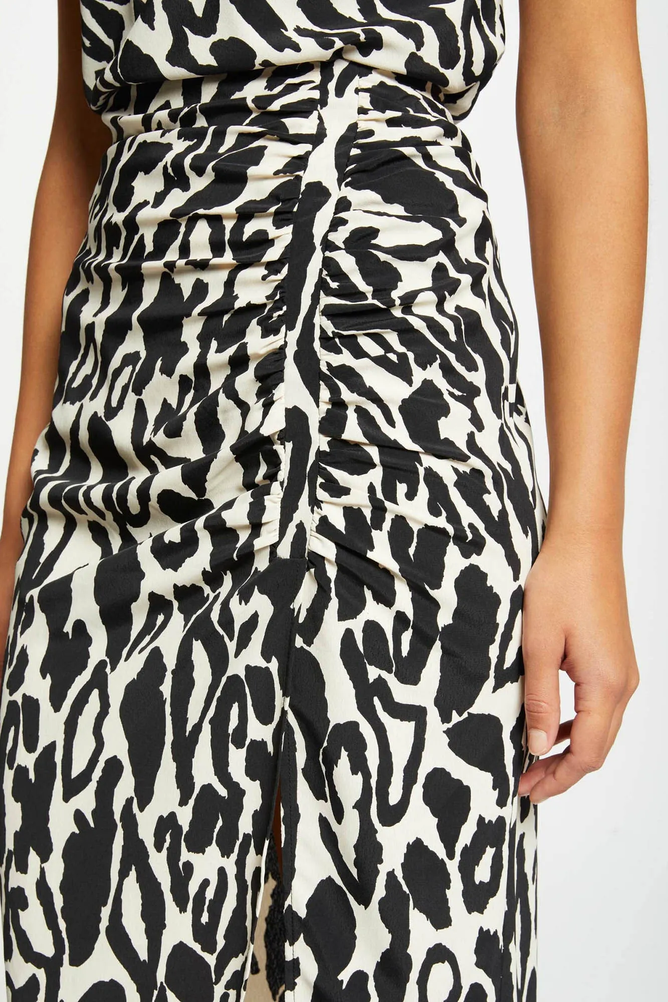Morgan Falda midi recta estampado animal