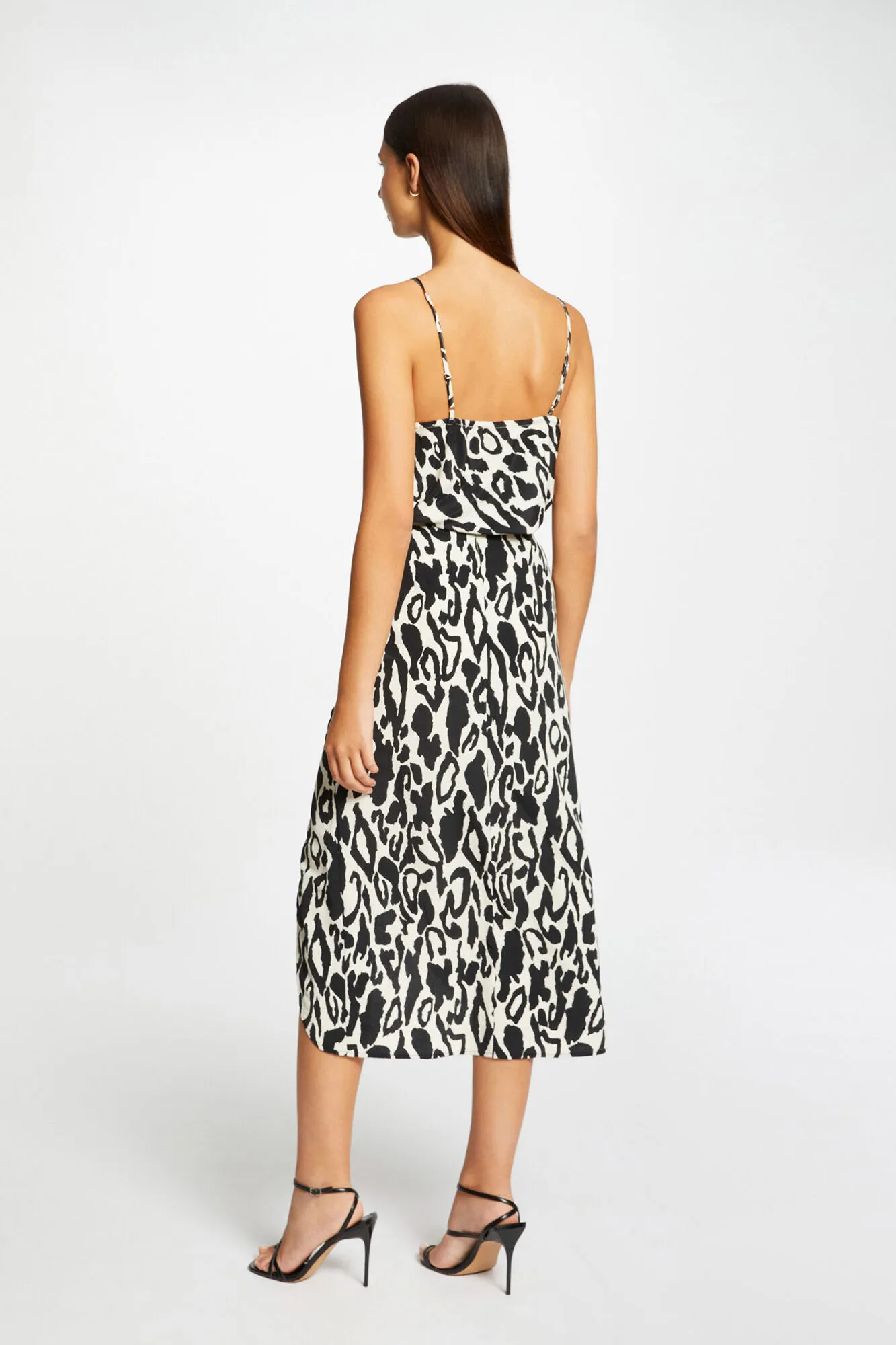 Morgan Falda midi recta estampado animal