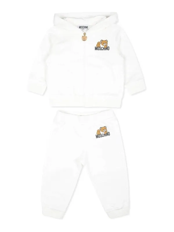 MOSCHINO KIDS SHORTS  GRIS CLARO