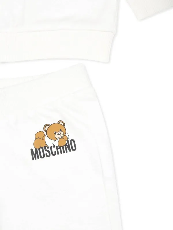 MOSCHINO KIDS SHORTS  GRIS CLARO