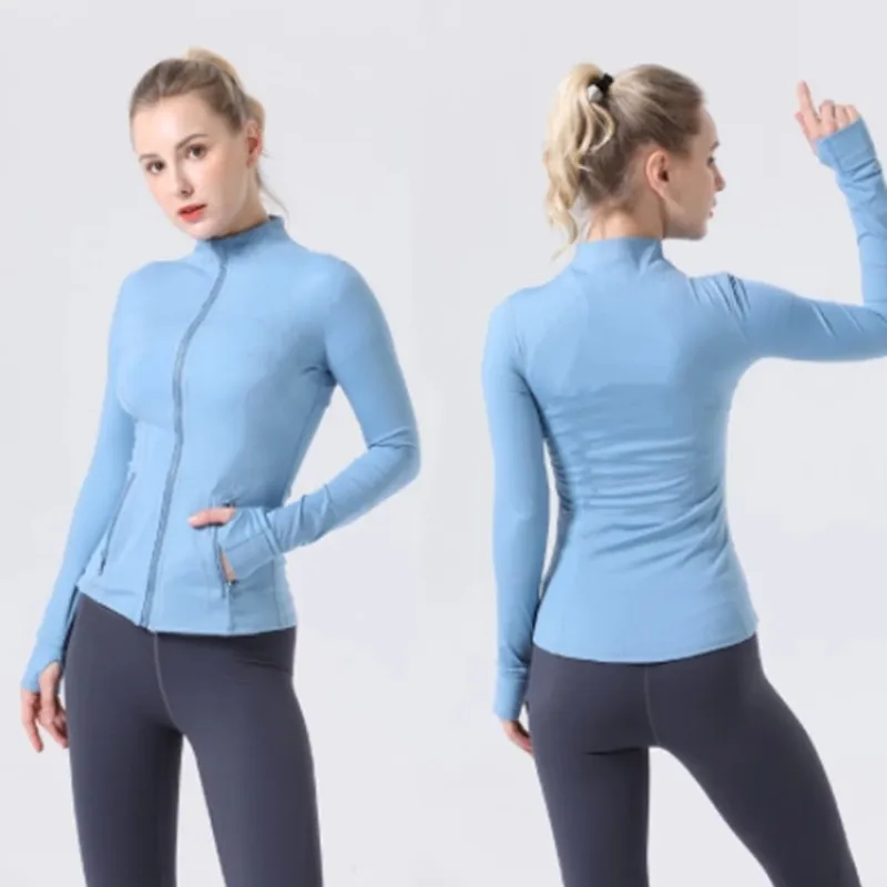 Mujeres Conjunto de yoga informal de deportes cortos Conjuntos de entrenamiento para mujeres Jackets Leggings Jackets cremallas 
