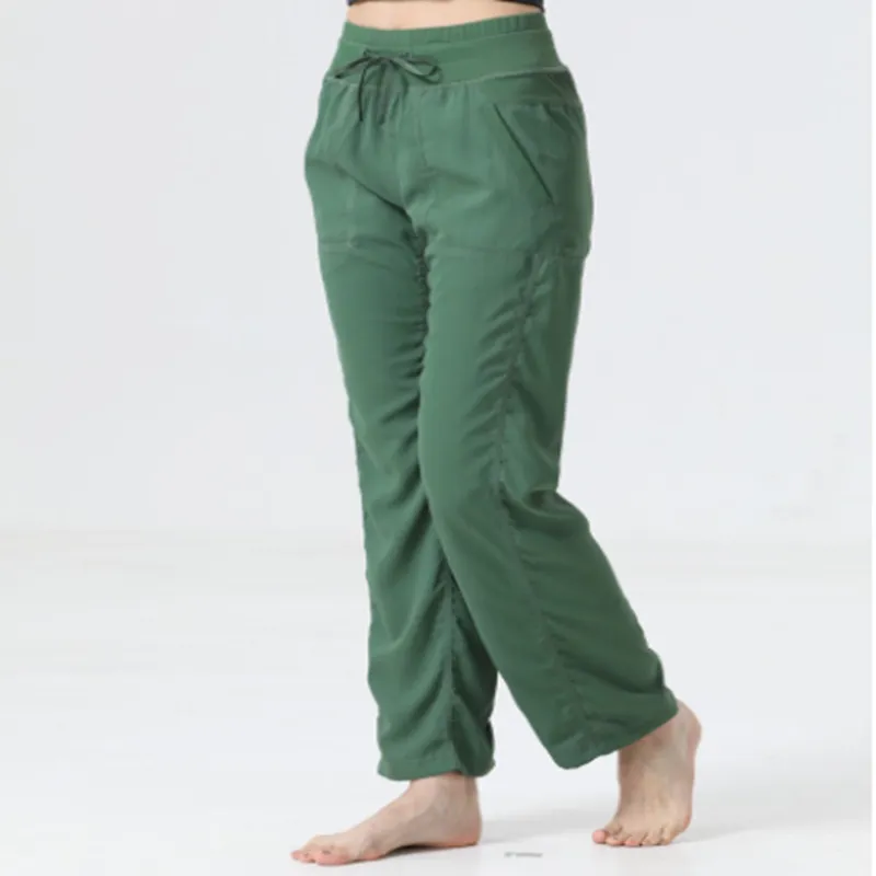 Mujeres Yoga Gimnasio sueltos pantalones largos Pantalones de pierna ancha Entrenamiento Correr Mujeres Ejercicio Pantalones Cap