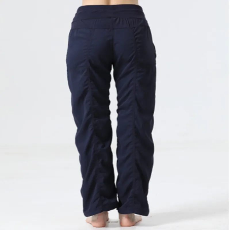 Mujeres Yoga Gimnasio sueltos pantalones largos Pantalones de pierna ancha Entrenamiento Correr Mujeres Ejercicio Pantalones Cap