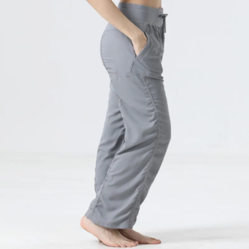 Mujeres Yoga Gimnasio sueltos pantalones largos Pantalones de pierna ancha Entrenamiento Correr Mujeres Ejercicio Pantalones Cap