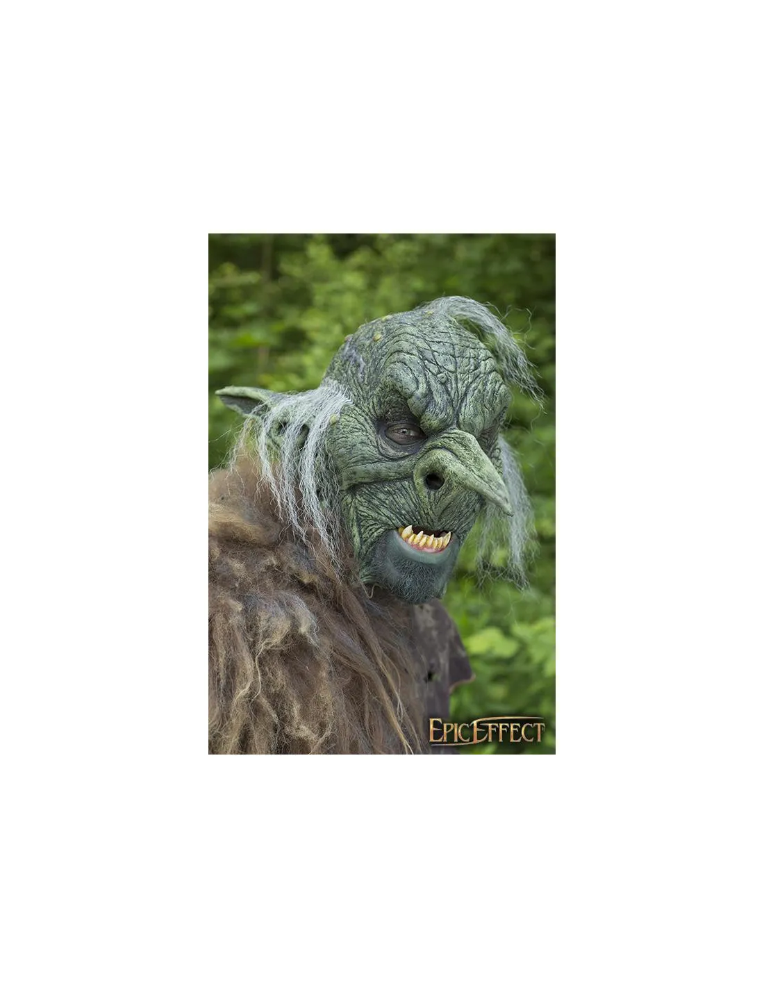 Máscara Goblin Overlord con pelo