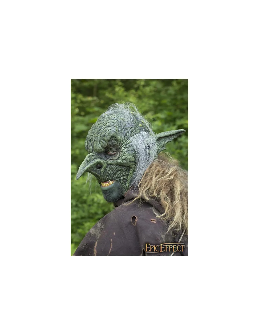 Máscara Goblin Overlord con pelo