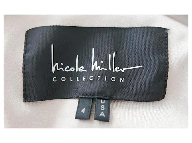 Nicole Miller Vestido de encaje negro 