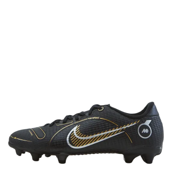 NIKE JUNIOR VAPOR 14 ACADEMY FG/MG BLACK/METALLIC GOLDMETALLIC S