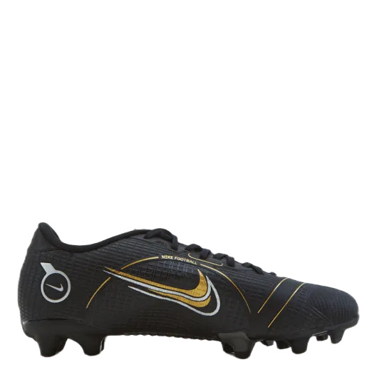 NIKE JUNIOR VAPOR 14 ACADEMY FG/MG BLACK/METALLIC GOLDMETALLIC S