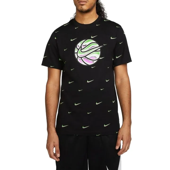 NIKE SWOOSH BALL MEN'S BASKETBALL TSHIRT "BLACK"