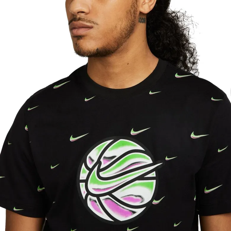 NIKE SWOOSH BALL MEN'S BASKETBALL TSHIRT "BLACK"