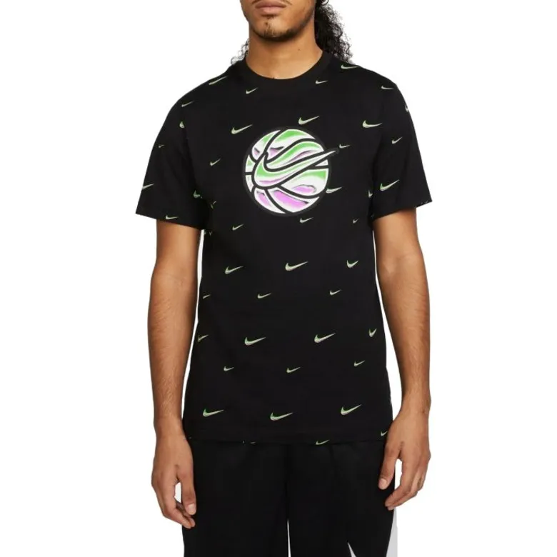 NIKE SWOOSH BALL MEN'S BASKETBALL TSHIRT "BLACK"