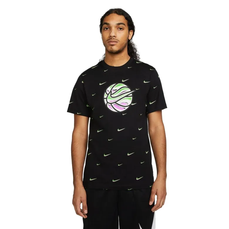 NIKE SWOOSH BALL MEN'S BASKETBALL TSHIRT "BLACK"