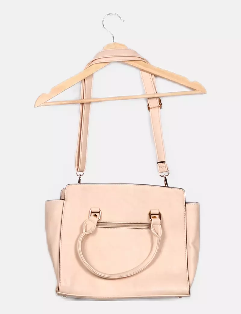 NoName Bolso beige estampado