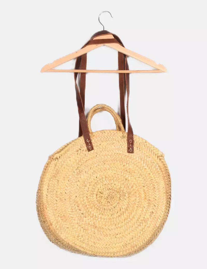 NoName Bolso capazo beige casual