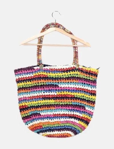 NoName Bolso multicolor playero