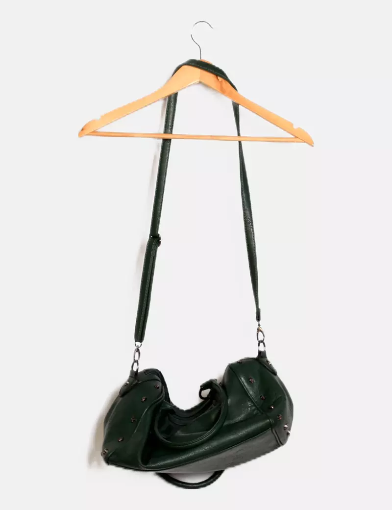NoName Bolso verde tachas calaveras