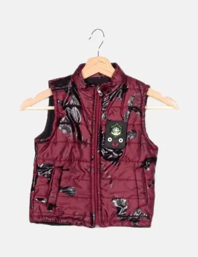 NoName Chaleco rojo estampado