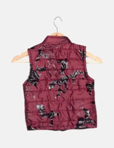 NoName Chaleco rojo estampado