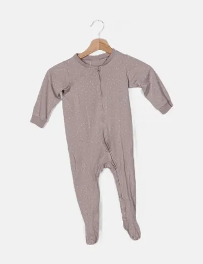 NoName Pijama marrón estampado