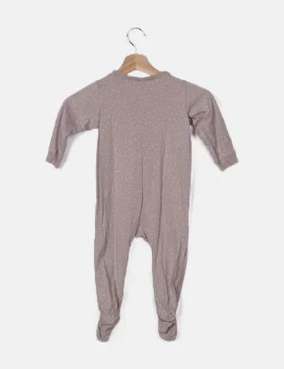 NoName Pijama marrón estampado